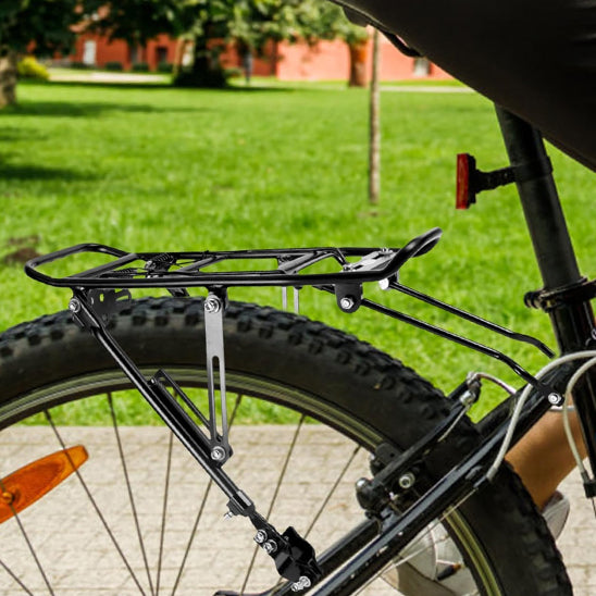 Porte bagage vélo noir jardin