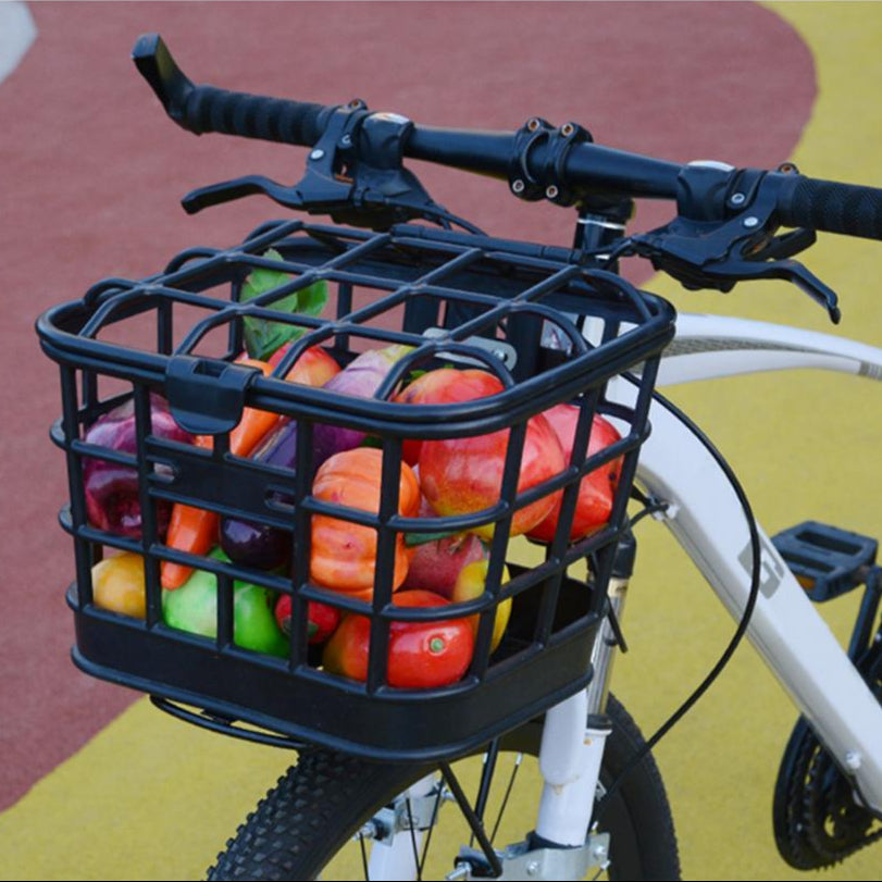 panier avant vélo courses légumes