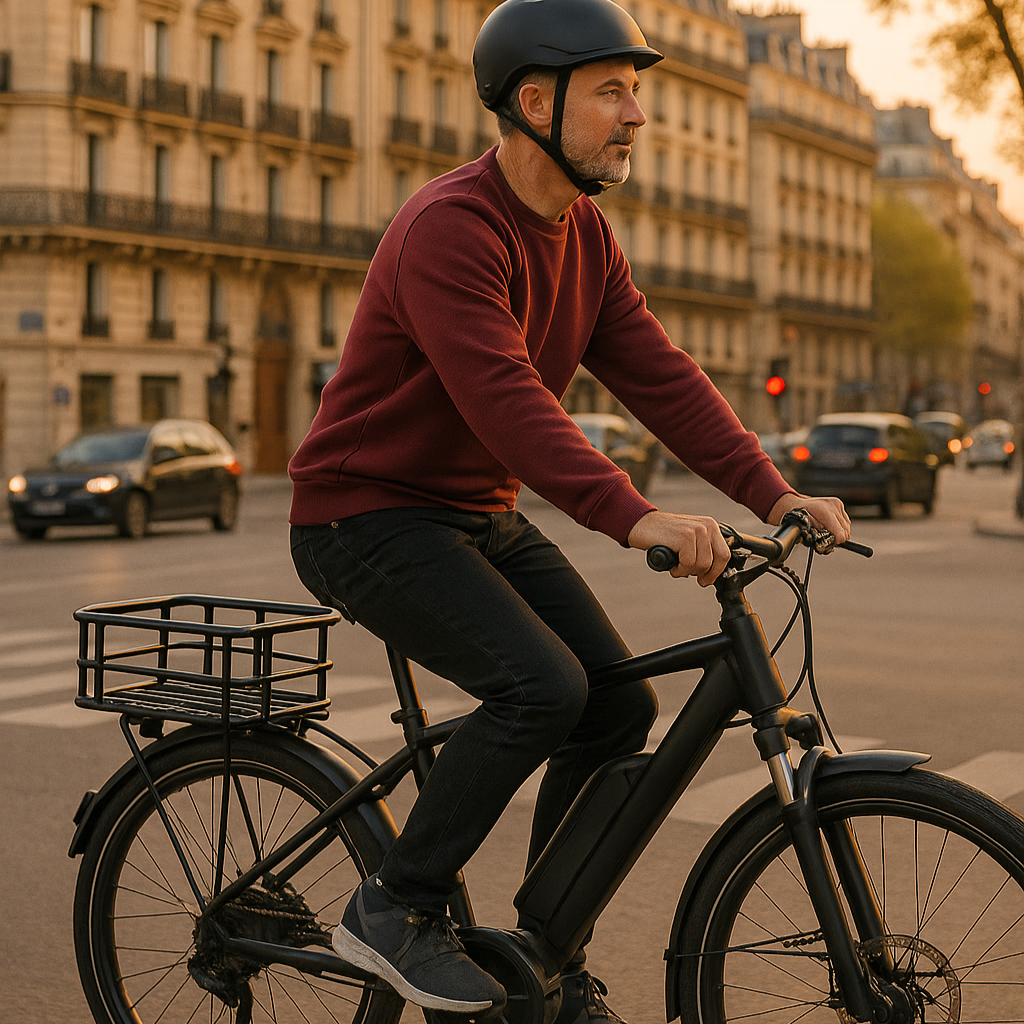 panier pour vélo arrière circulation Paris
