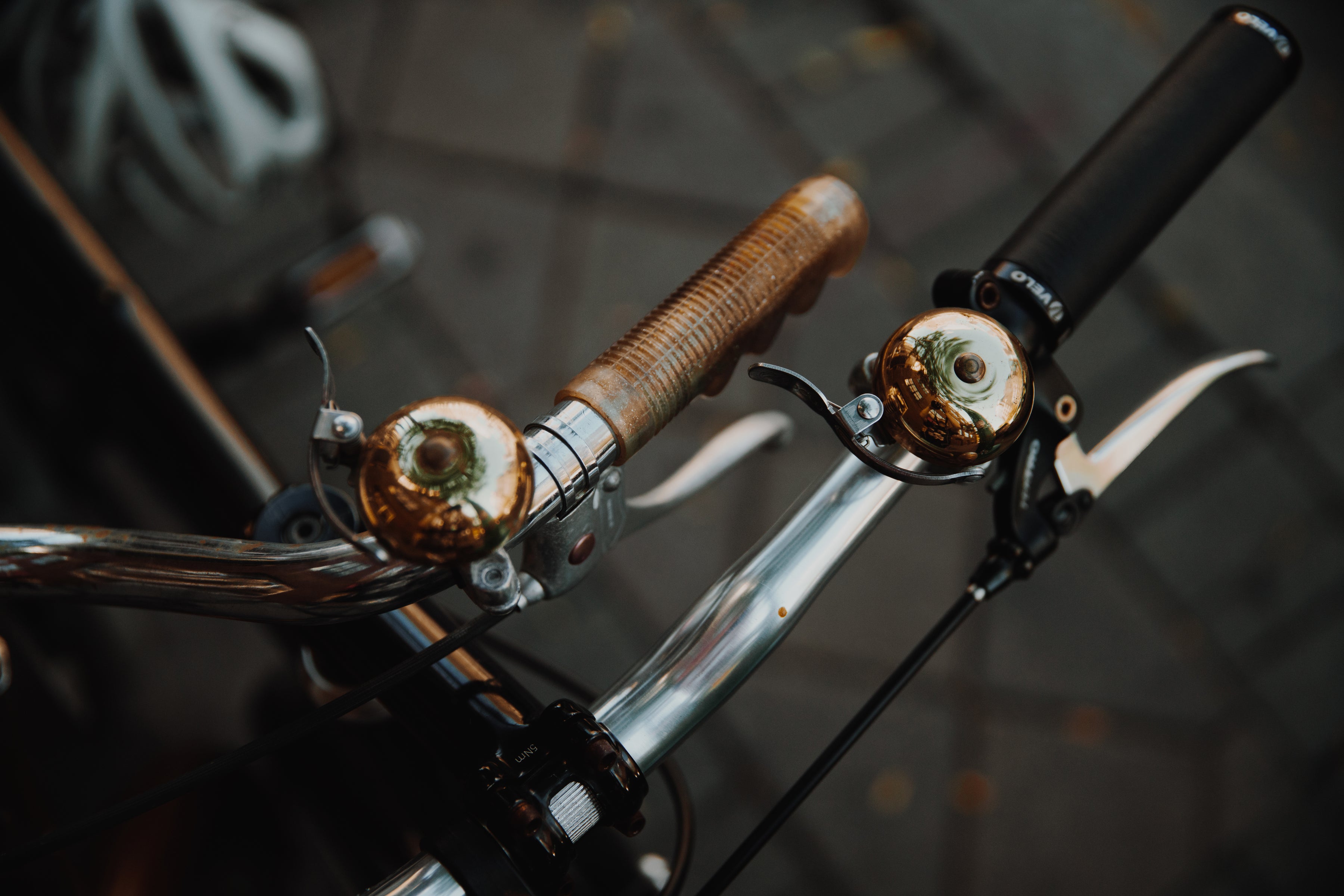 guidon et sonnette de vélo vintage