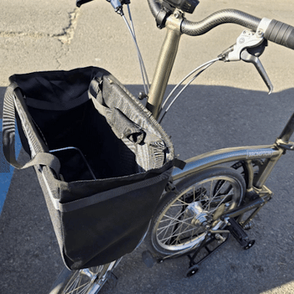 GIF panier velo pliable de guidon le cargo