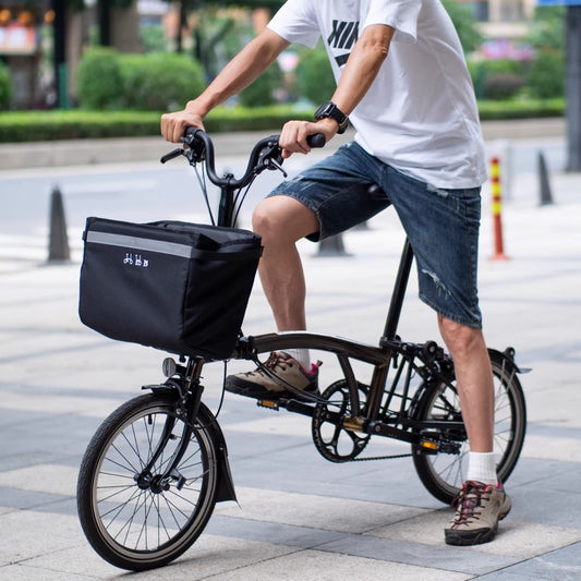 panier velo le cargo deployé guidon ville